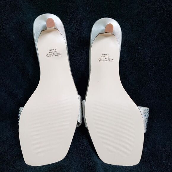 KAREN SCOTT SATIN SQUARE-TOE KITTEN HEELS - Picture 2 of 5